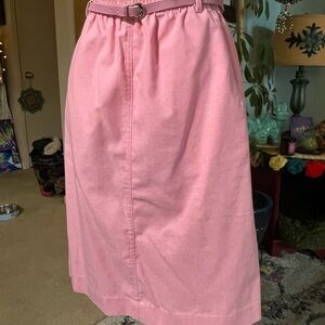 Alfred Dunner Pink Midi Skirt